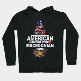 Christmas Tree  American Grown With Macedonian Roots - Gift for Macedonian From Macedonia Hoodie